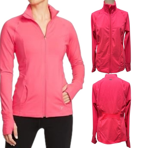 Old Navy Jackets & Blazers - 102 Old Navy| EUC Women’s Active Zip-Up Jacket – Coral Pink (Size M)